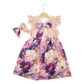 Kleid Butterfly mit Haarschleife, Größe 110